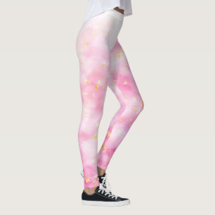 Pink Gold Sparkle Leggings