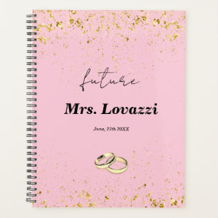 Pink Gold Sparkles Wedding Planner