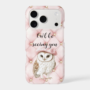 Pink Gold Tufts Owl Be Seeing You