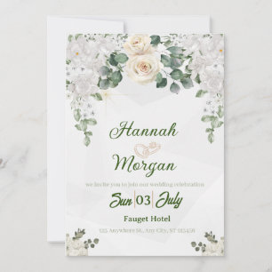 Pink Gold Watercolor Floral Bridal Shower Brunch  Invitation