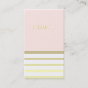 Pink & Gold Wedding Event Planner Boutique Stylist Business Card