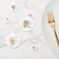 Pink Gold Woman Fifty 50th Birthday Party Confetti