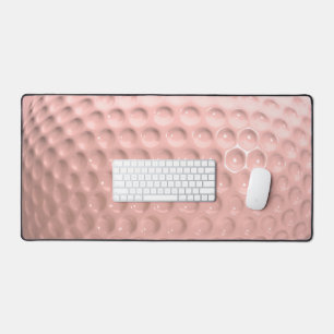 Pink Golf Ball Sport Desk Mat