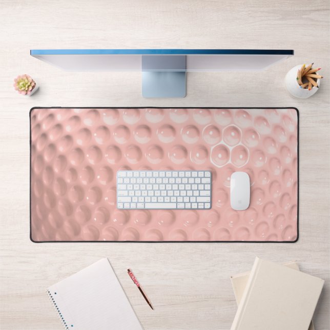 Pink Golf Ball Sport Desk Mat (Office 1)