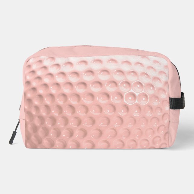 Pink Golf Ball Sport Dopp Kit (Back)