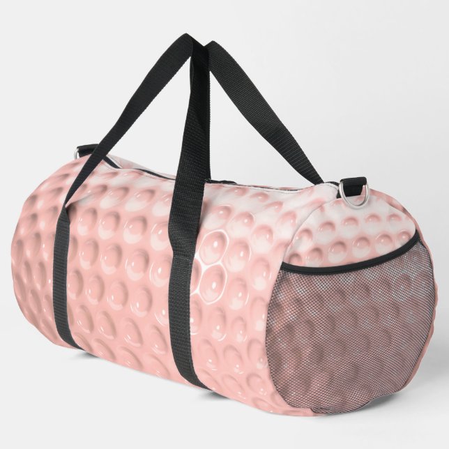Pink Golf Ball Sport Duffle Bag (Right Corner)