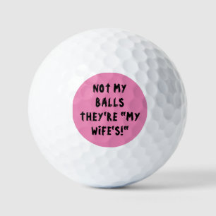 PINK GOLF BALLS, FUNNY FOR HIM GOLF BALLS