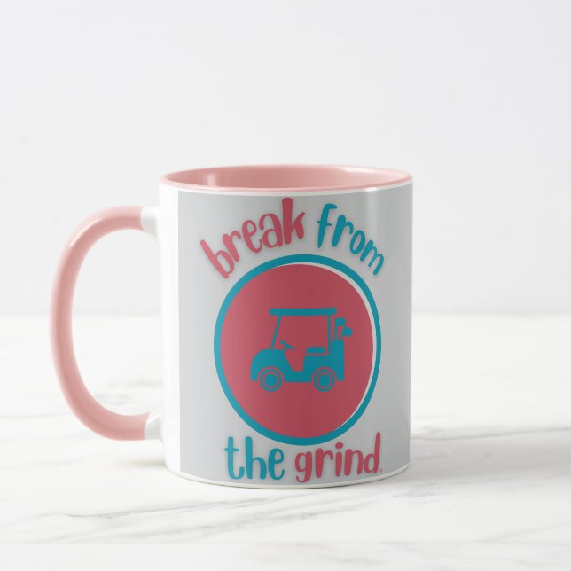 Pink Golf Cart BFTG Coffee Mug (Left)