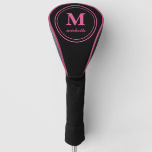 Pink   Golf   personalised NAME monogram Head Cover