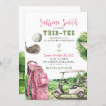 Pink Golf Thir-Tee Birthday Invitation | Zazzle