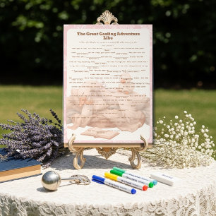 Pink Goose Libs Baby Shower Group game Acrylic Sign