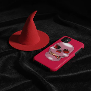 Pink Goth Skull Phone Case