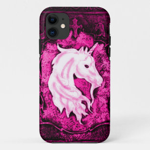 Pink Gothic Unicorn iPhone 11 Case