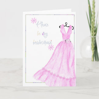 pink gown invitation
