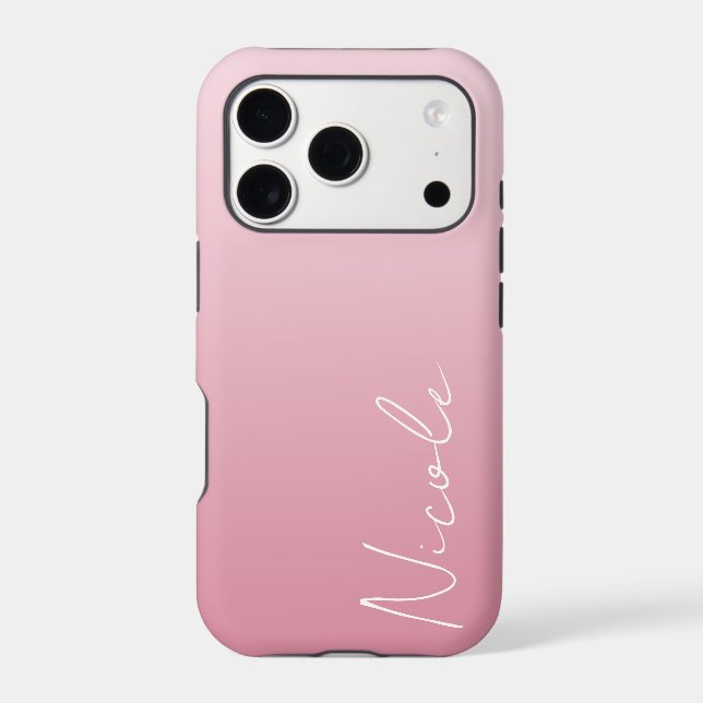 Pink Gradient Handwriting Script Personalised (Back)