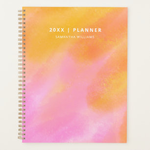 Pink Gradient Modern Stylish Undated Planner