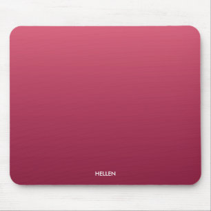 Pink Gradient Ombre Personalised Mouse Pad