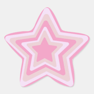 pink grading y2k star sticker