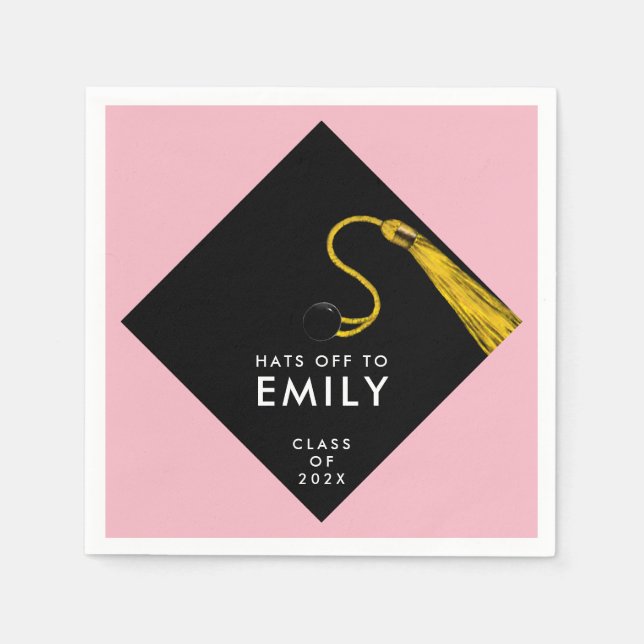 Pink Graduation 2026 Napkin (Front)