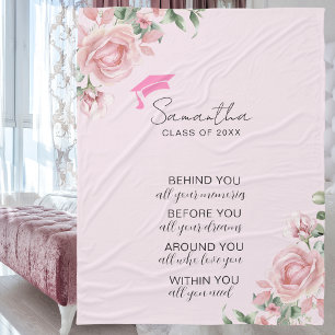 Pink Graduation Blanket