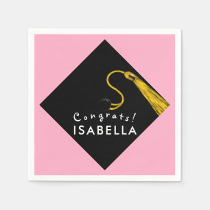 Pink Graduation Napkin
