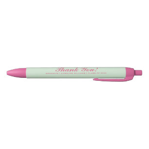 Pink Graduation Party Custom Favour Pens