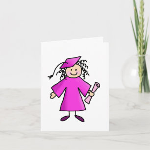 Pink Graduation Thank-You Thank You Card