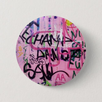 Pink Graffiti 6 Cm Round Badge