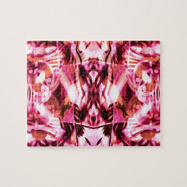 Pink graffiti pattern jigsaw puzzle (Horizontal)
