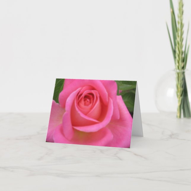 Pink Granada Rose Notecard (Front)