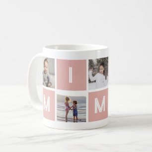 Pink Grandmother 5 Photo Collage Mimi Coffee Mug