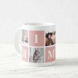 Pink Grandmother Photo Collage Mimi Coffee Mug<br><div class="desc">The perfect gift for your grandma. Easily personalise this pink photo collage mug with your images to create a beautiful photo gift for your grandma.</div>