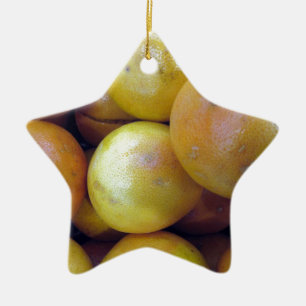 Pink Grapefruit Ceramic Tree Decoration