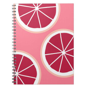 Pink Grapefruit Slice Notebook