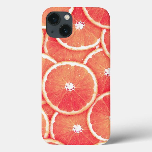 Pink grapefruit slices Case-Mate iPhone case (Back)