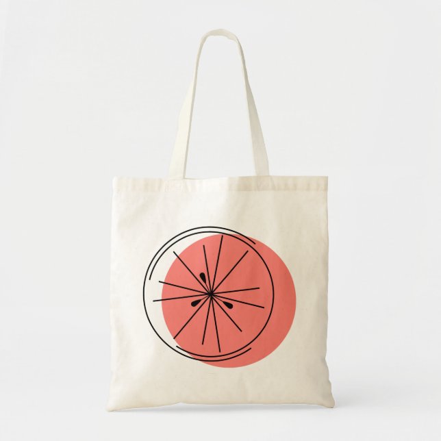 Pink Grapefruit tote bag (Front)