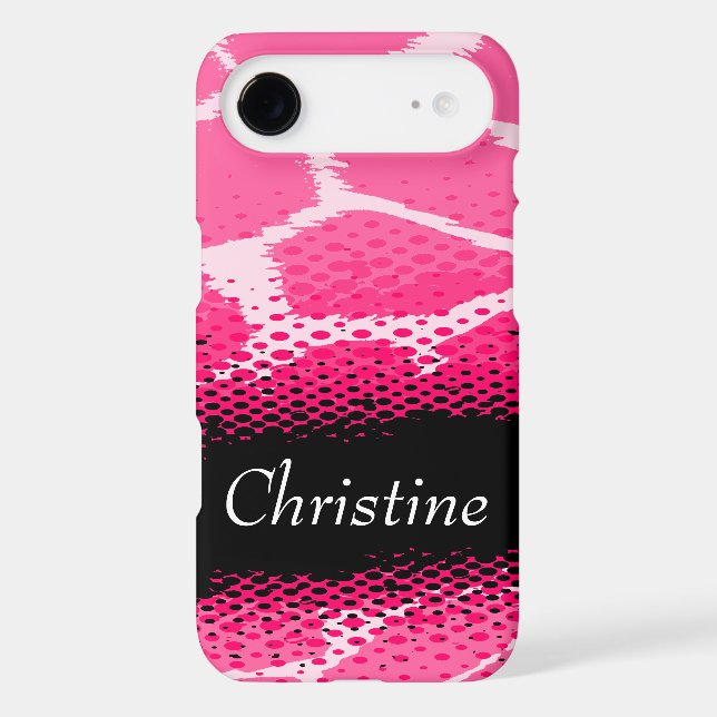 Pink graphic animal print case (Back)