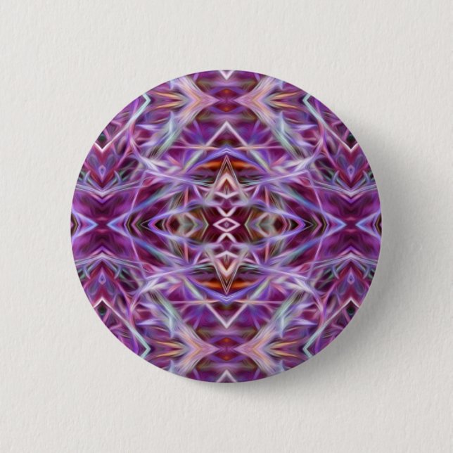 Pink Graphic Mandala 6 Cm Round Badge (Front)