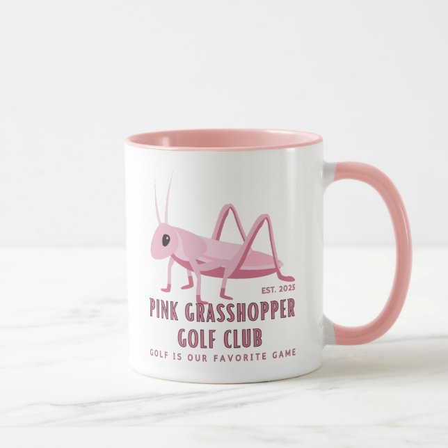 Pink Grasshopper Golf Club Mug (Right)