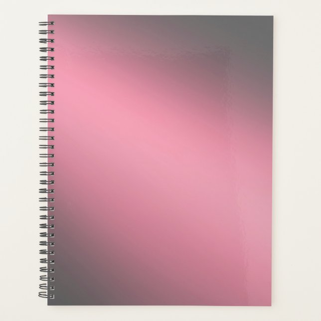 Pink  Gray  moonlight ombre effect  Planner (Front)