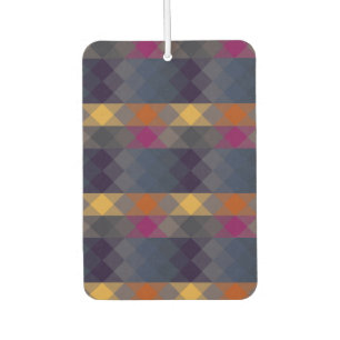 pink gray purple orange and blue geometric car air freshener