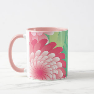 Pink green 8 March. Happy Women`s Mother`s Day. Mug