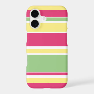 Pink, green and yellow stripes