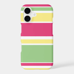 Pink, green and yellow stripes