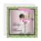Pink Green Baby Girl Shower Invitations