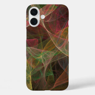 Pink, Green & Black Fractal -adjusts for all cases