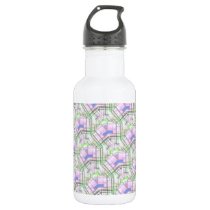pink green blue pattern pastel colour 532 ml water bottle