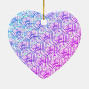 pink green blue  pattern pastel colour ceramic ornament