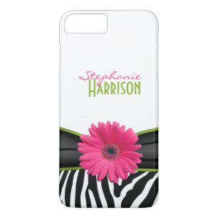 Pink Green Daisy Zebra Personalised iPhone 6 case