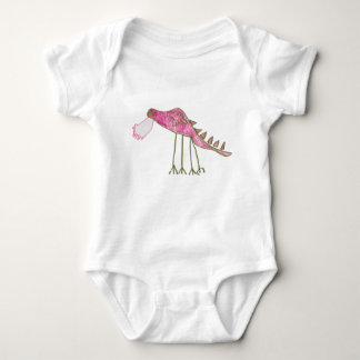 Pink & Green Dragon Baby Bodysuit